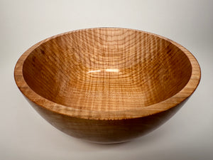 9” Flame Maple (HF) Bowl - Top/Side View