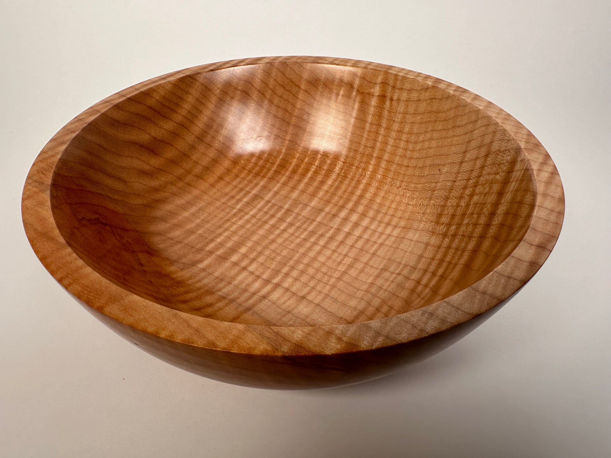 9” Flame Maple (MA) Bowl - Top/Side View