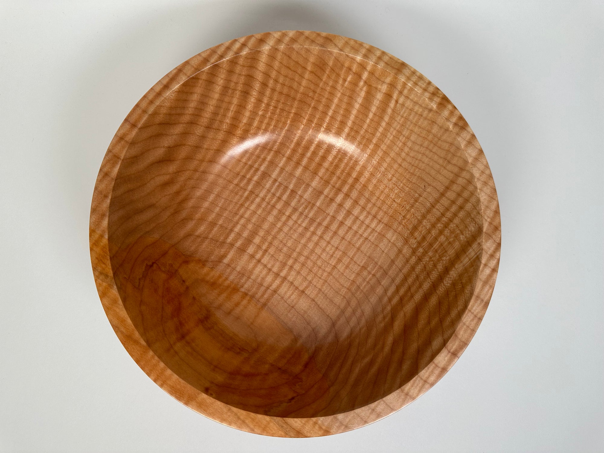 9” Flame Maple (MA) Bowl - Top/Side View