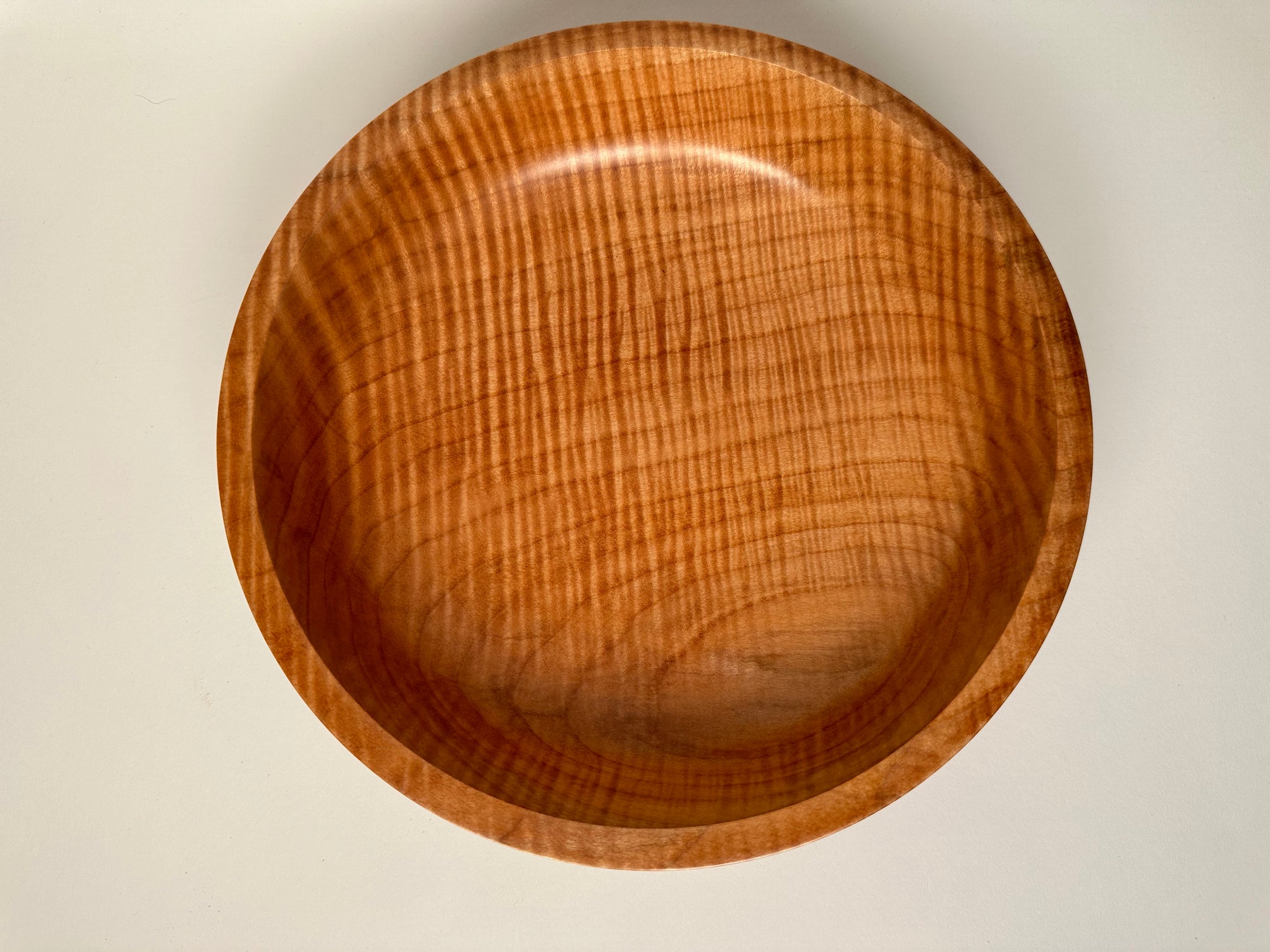 10” Flame Maple (MA) Bowl - Top/Side View