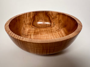 10” Spalted Flame Maple (MA) Bowl - Top/Side View