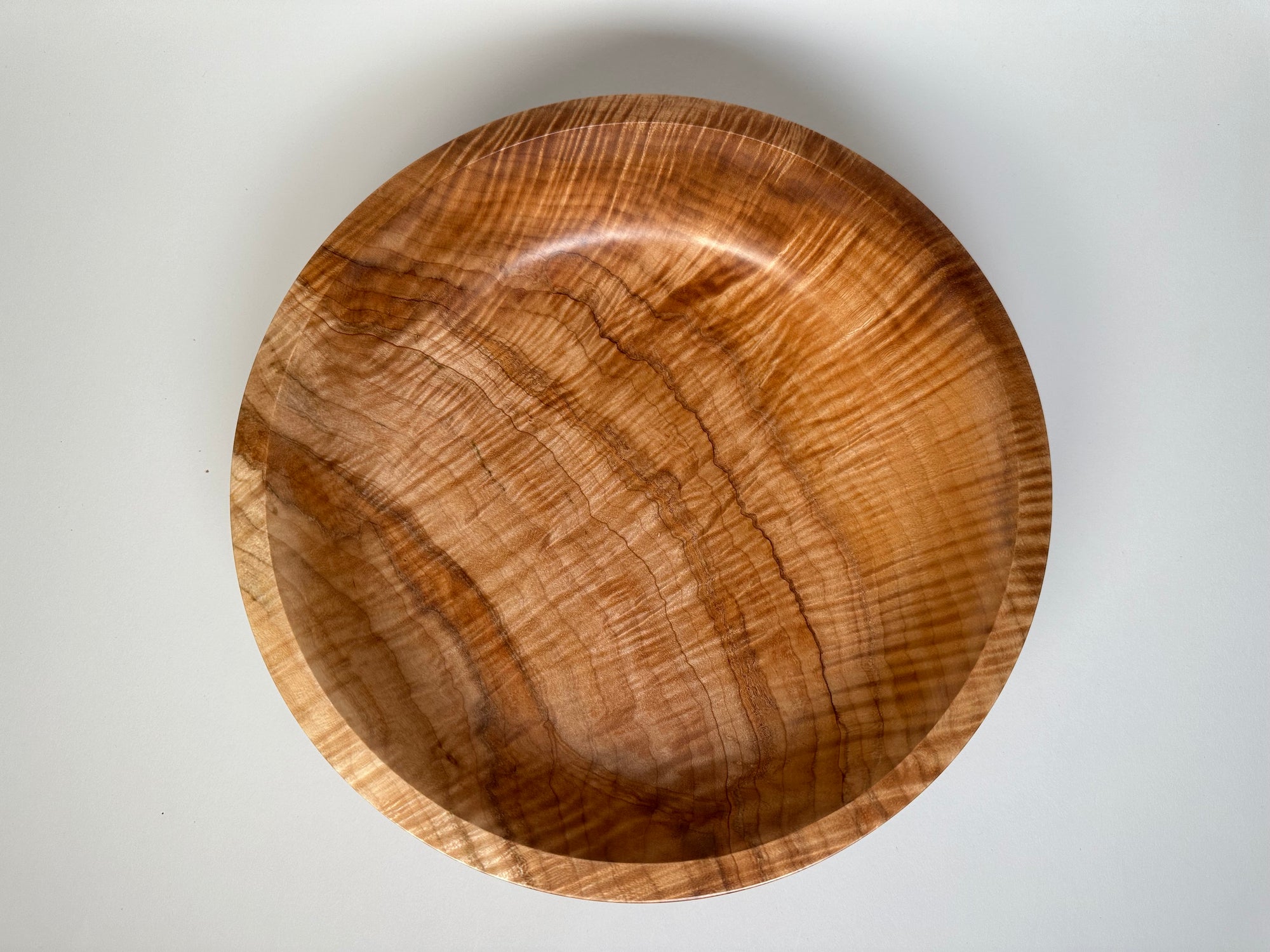 11” Spalted Flame Maple (MA) Bowl - Top/Side