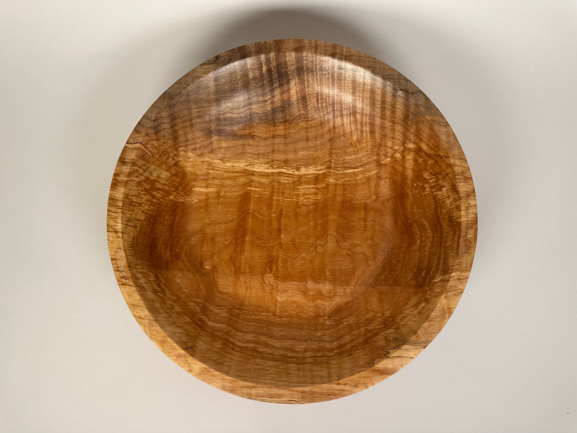 11 Spalted Flame Maple (FH) Bowl - Top/Side View