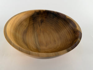 Black Walnut Bowl — 11″ Ebony & Ivory Edition