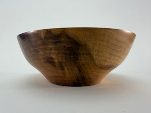 Black Walnut Bowl — 11″ Ebony & Ivory Edition