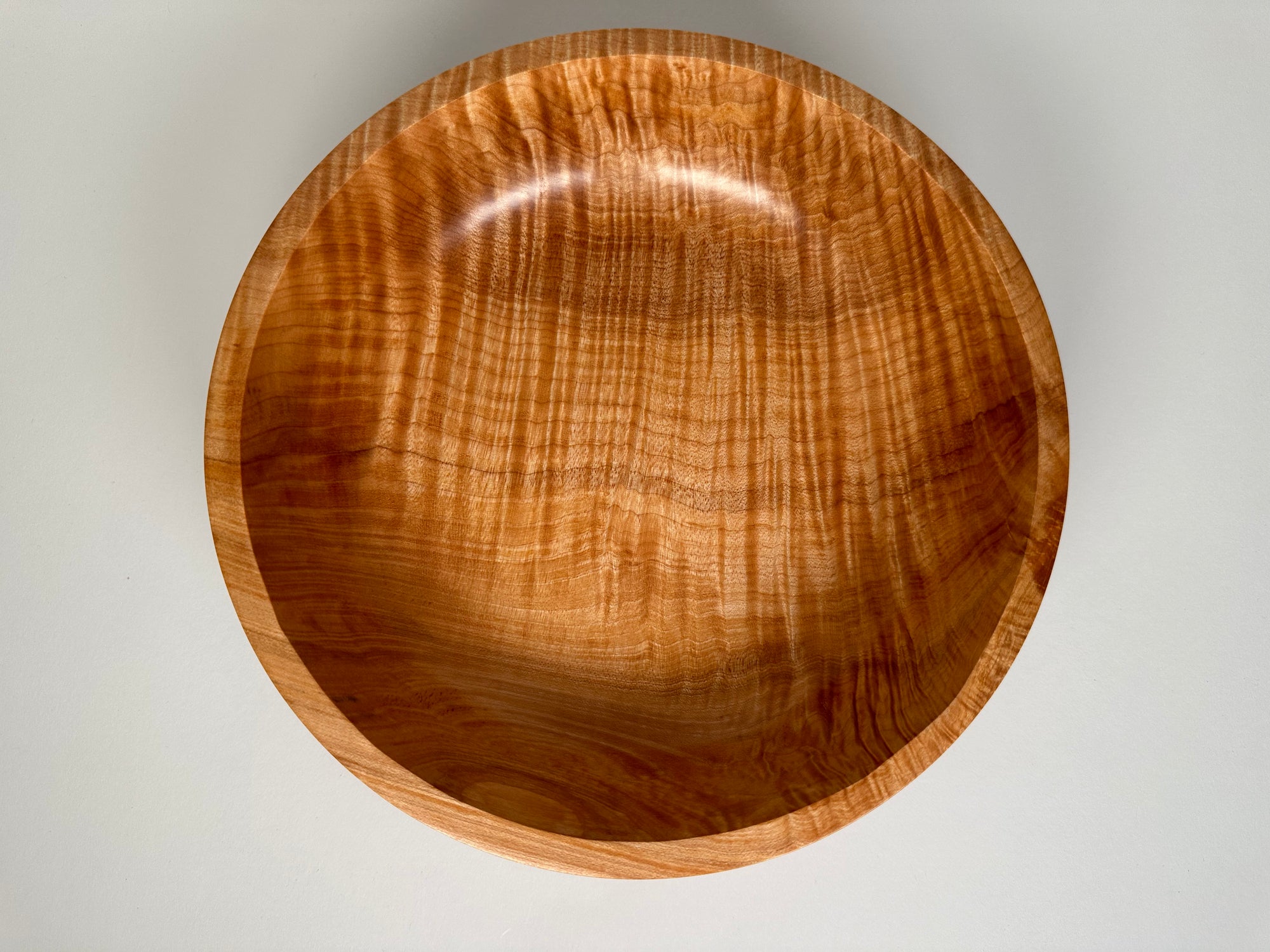 9” Flame Maple (MA) Bowl - Top/Side View