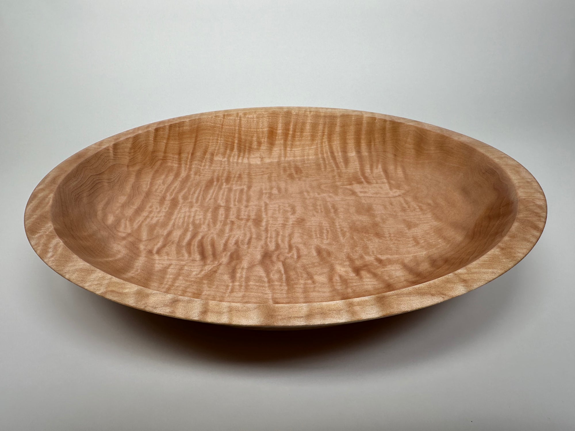 12” Quilted Maple (HF) Bowl - Top/Side View 