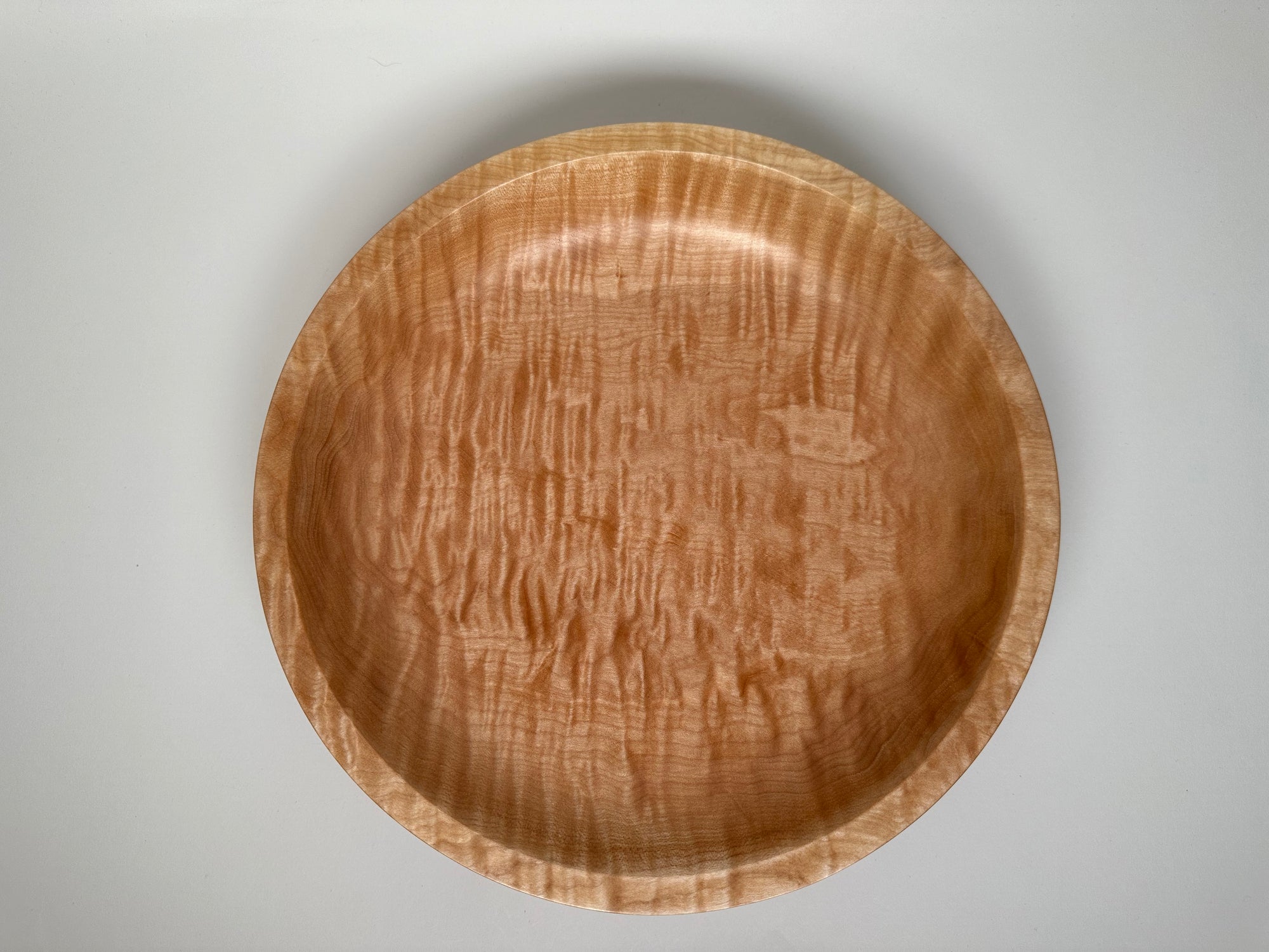 12” Quilted Maple (HF) Bowl - Top/Side View 