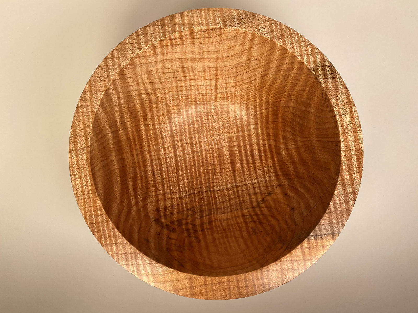 9” Flame Maple (MA) Bowl - Top/Side View